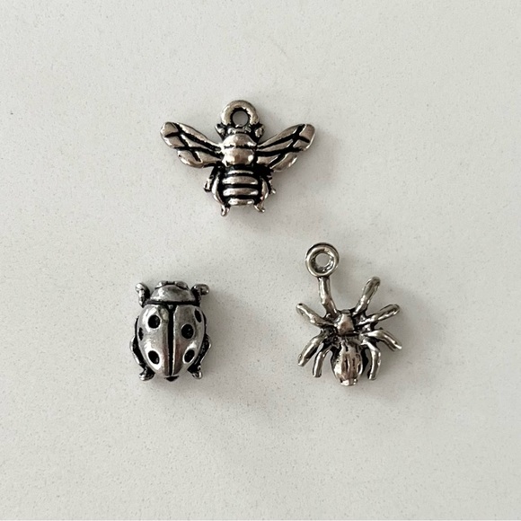 ⭐️ Bundle of 3 Sterling Silver Insect Charms - Picture 4 of 9